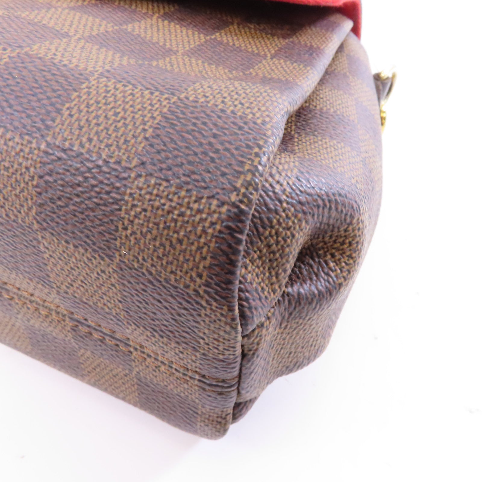 LOUIS VUITTON 【激減優惠】Damier Croisette金扣手挽肩背兩用袋棕色