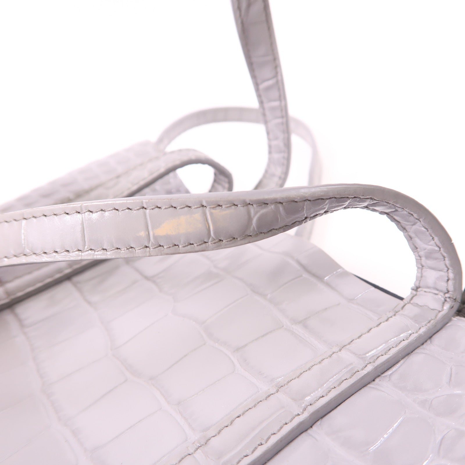 BALENCIAGA 【激減優惠】牛皮皮革Everyday XXS Tote Bag銀扣手挽肩背兩用袋