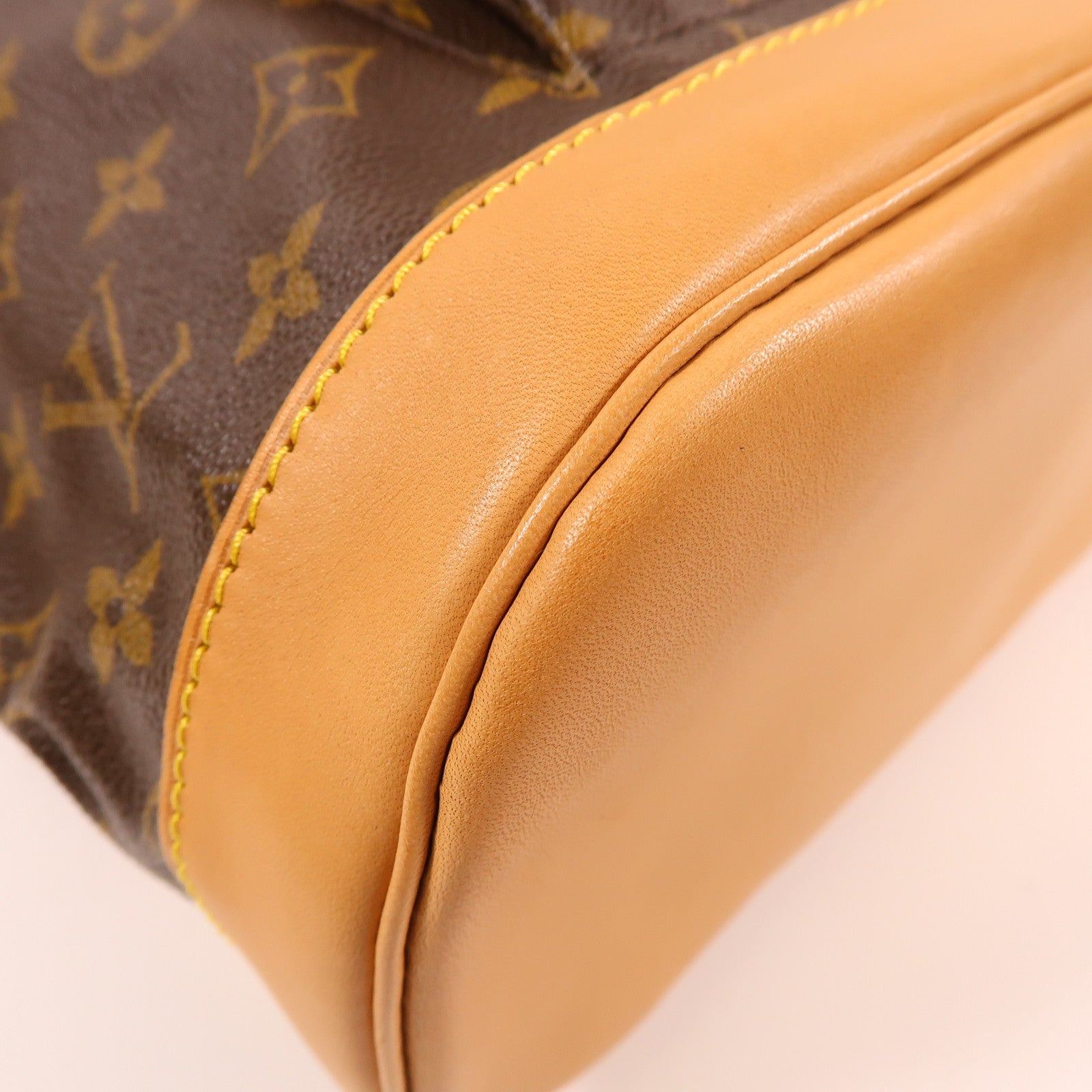 LOUIS VUITTON Monogram Montsouris GM金扣背包啡色