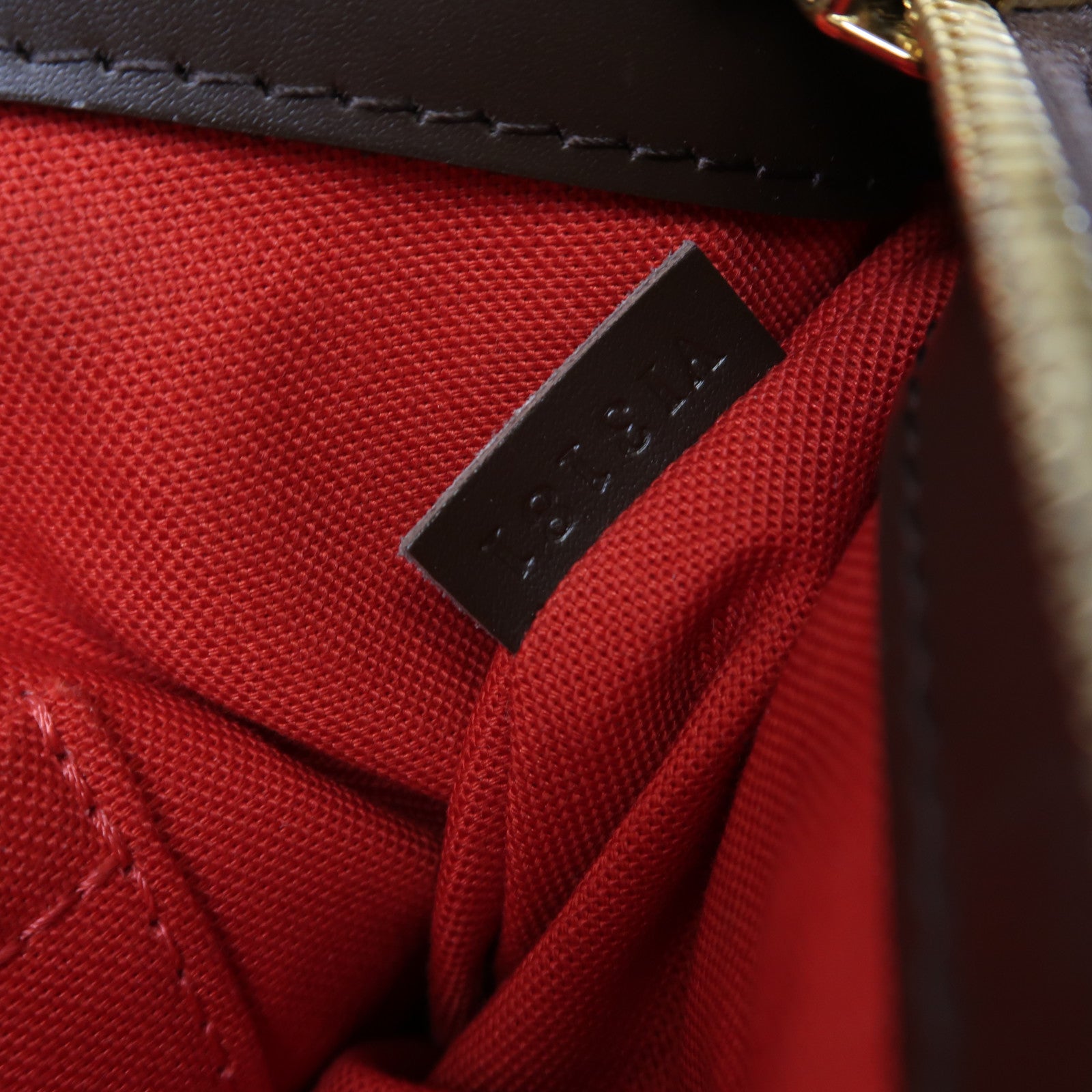 LOUIS VUITTON Damier Ebene Verona MM金扣肩背袋啡色