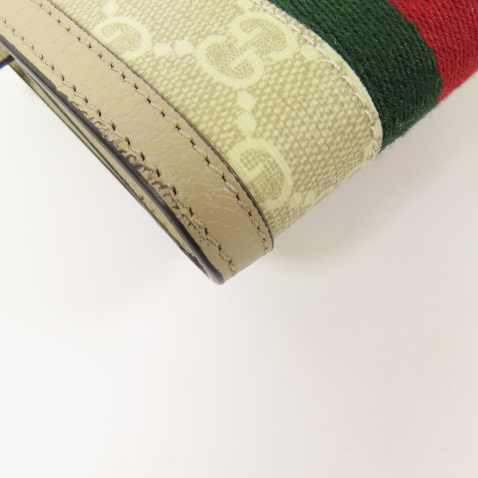 GUCCI 塗層帆布Ophidia Card Case Wallet金扣錢包