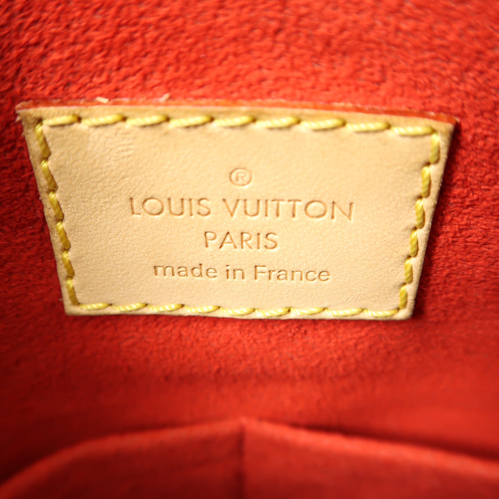 LOUIS VUITTON Monogram Pallas金扣手挽肩背兩用袋棕色/紅色
