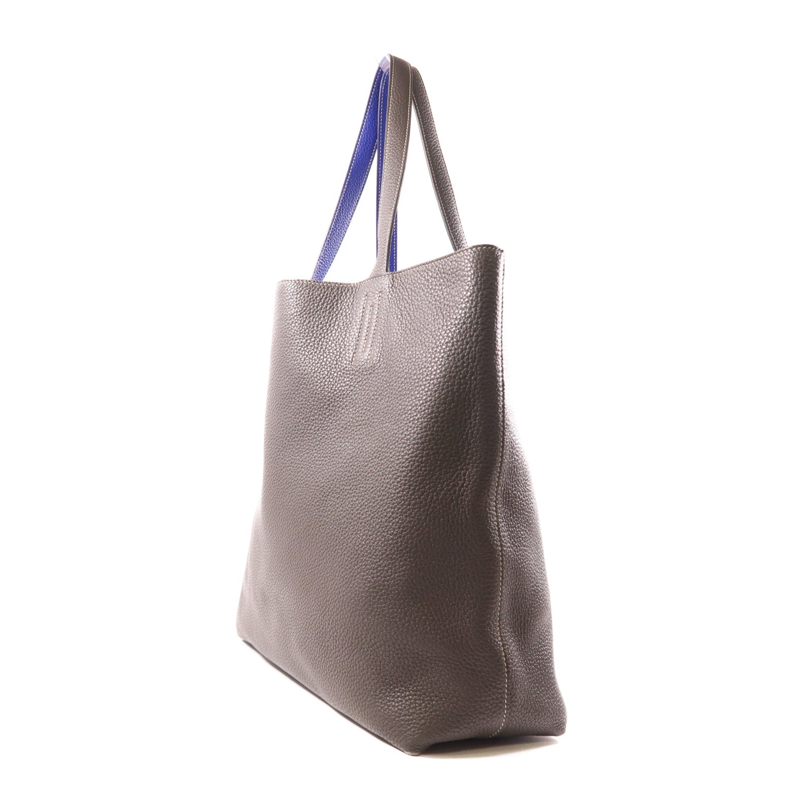 HERMES Double Sens Shoulder Tote Bag Taurillon Clemence Leather