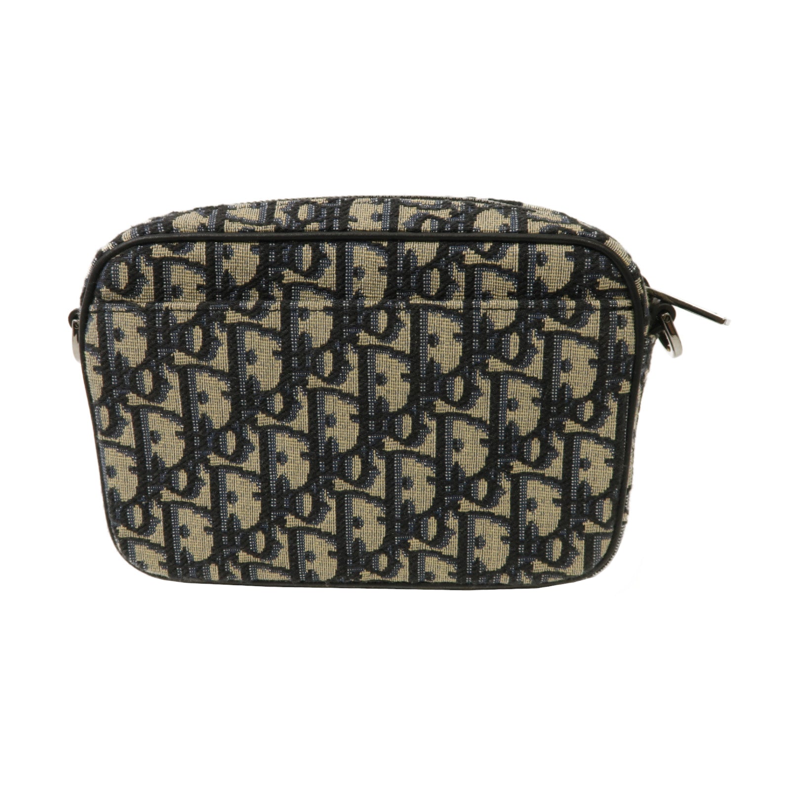 Dior 帆布Safari Mini Messenger銀扣肩背袋藍色