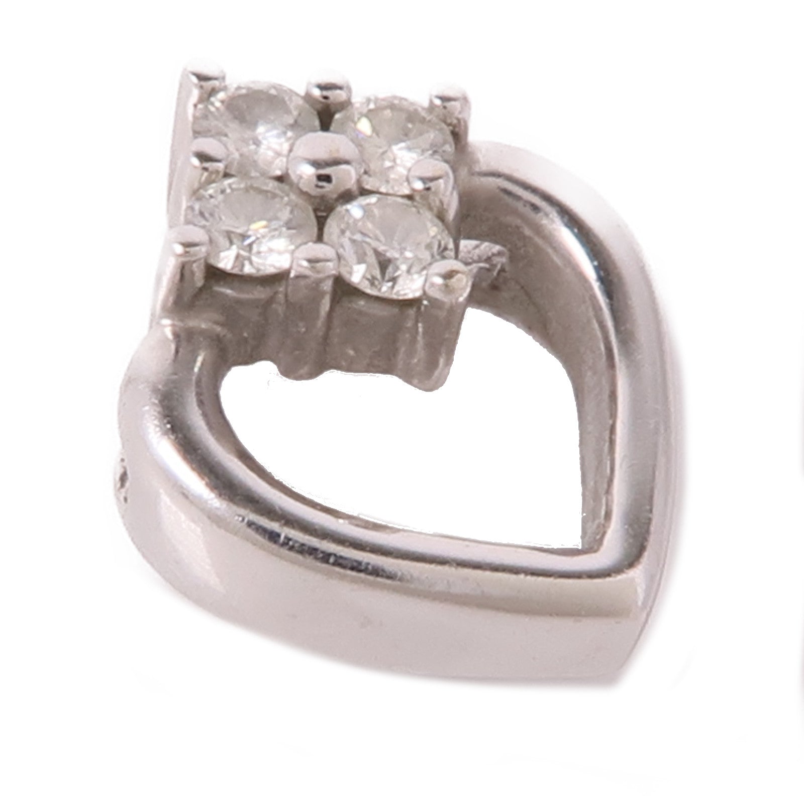 JEWELRY 18K白金Diamond Pendant Top鑽石吊墜