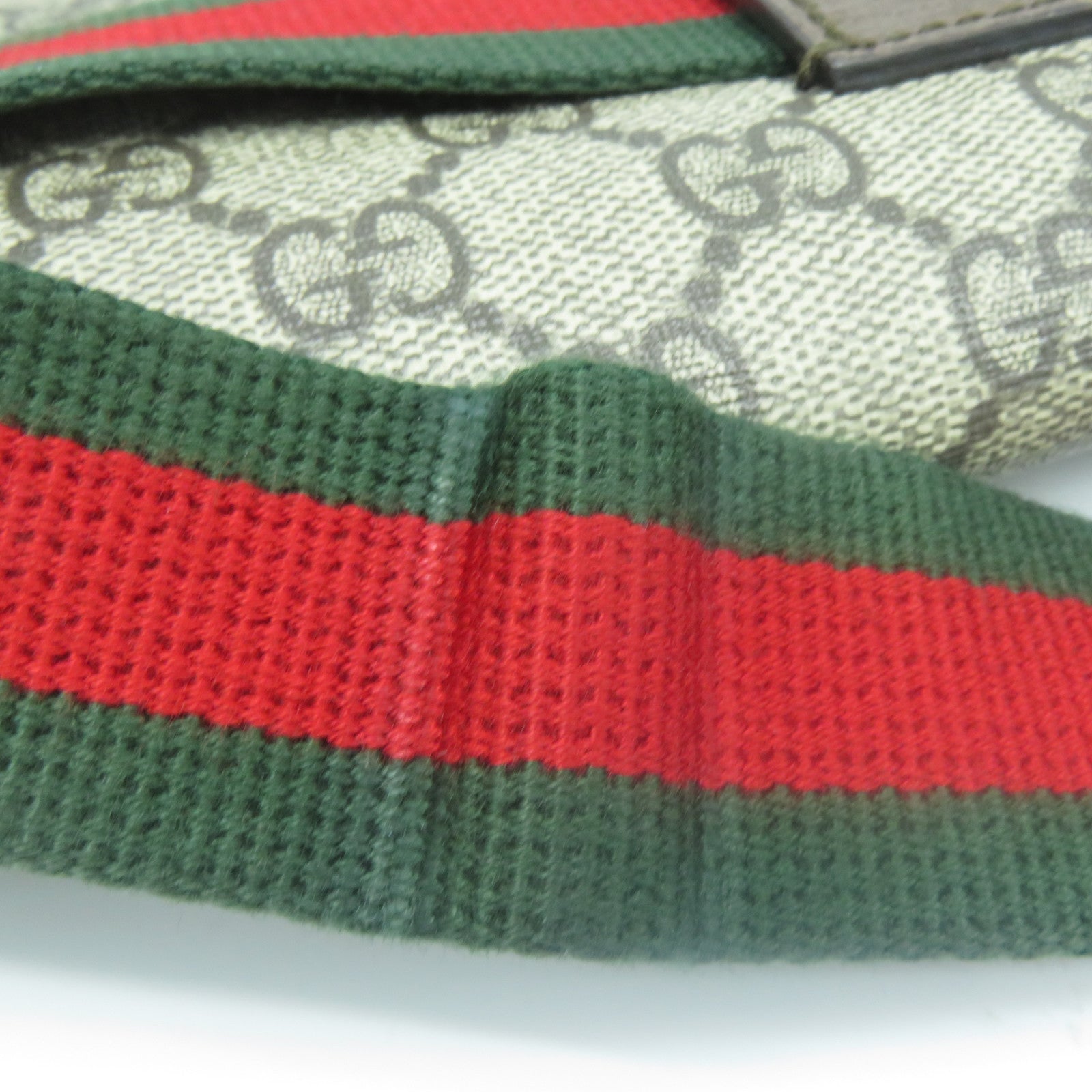 GUCCI 塗層帆布Waist Bag金扣腰包啡色