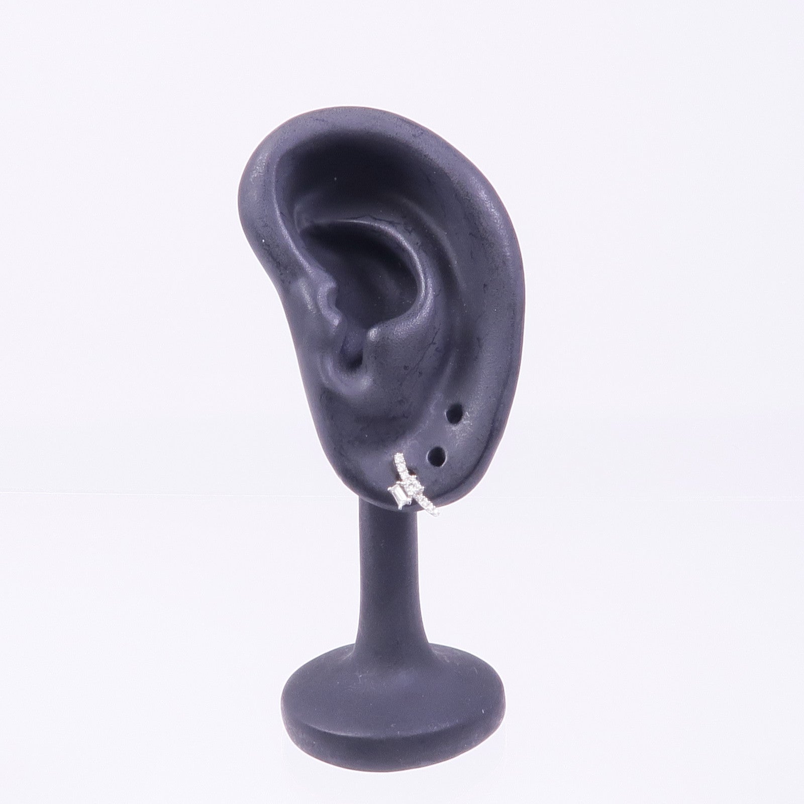 JEWELRY 18K白金Single Diamond Earring鑽石耳環