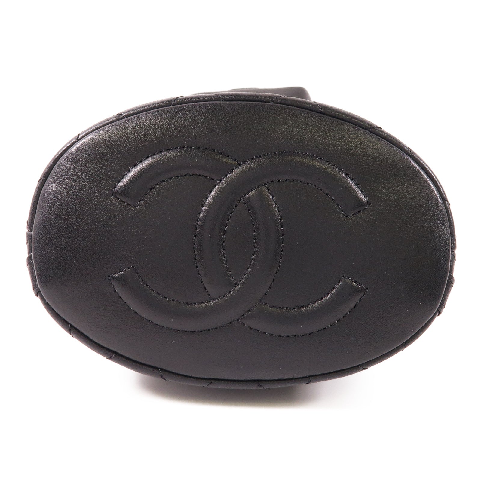 CHANEL 牛皮皮革Mini Backpack金扣鏈帶背包