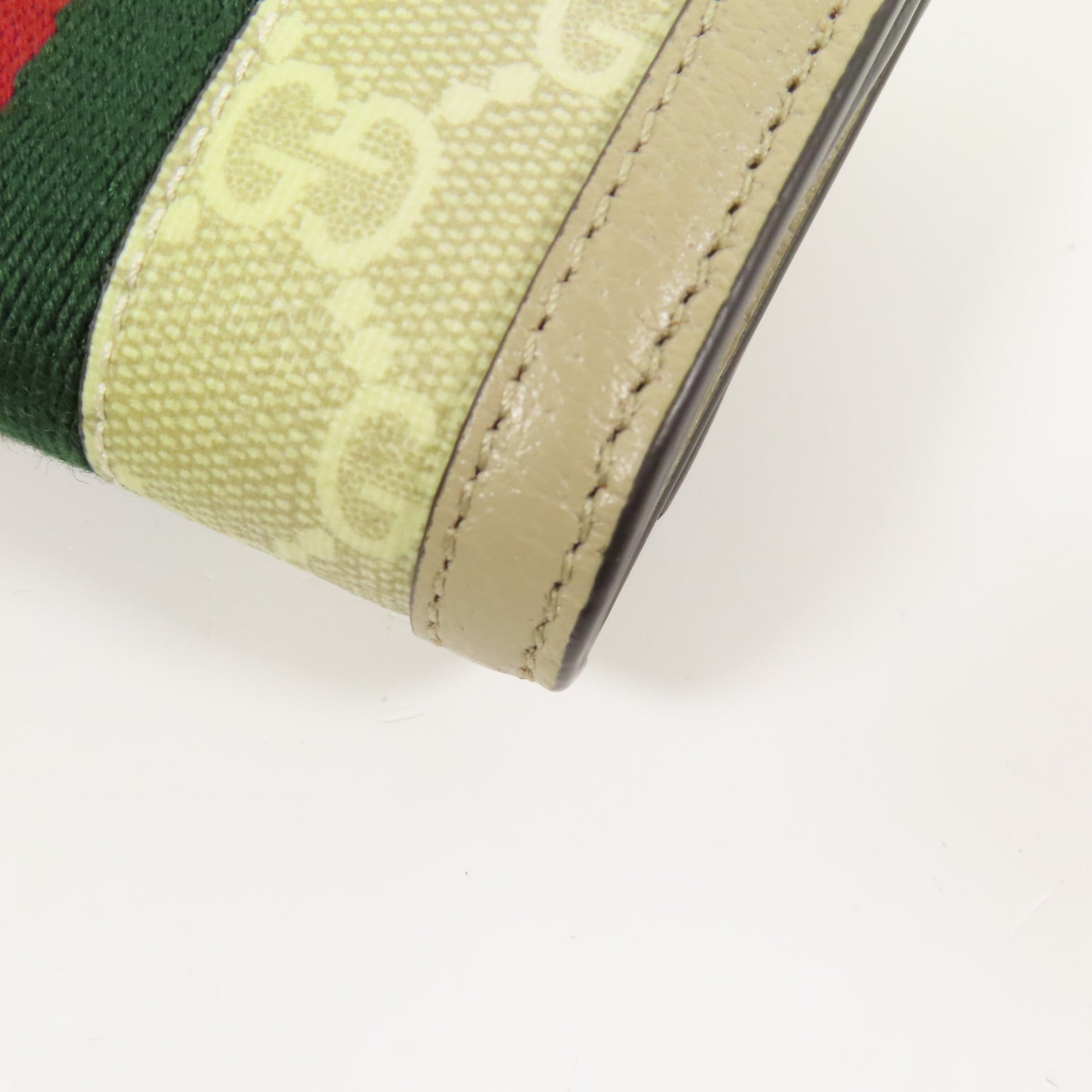 GUCCI 塗層帆布Ophidia Card Case Wallet金扣錢包