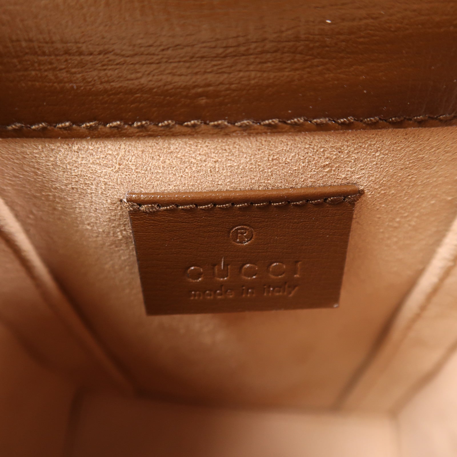 GUCCI 塗層帆布Horsebit 1955 Mini金扣肩背袋