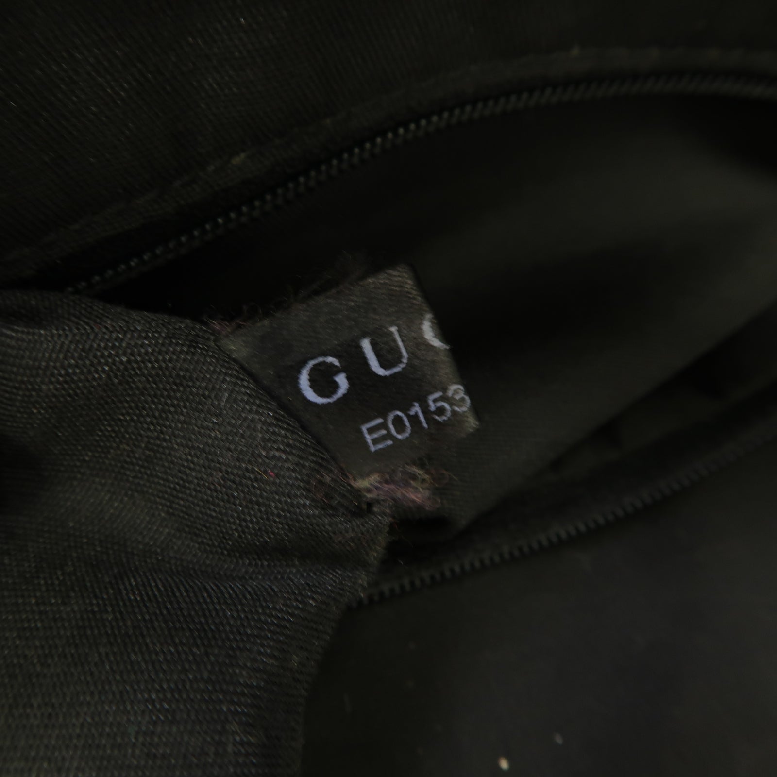 GUCCI 【激減優惠】帆布Stand Bag銀扣手挽袋黒色