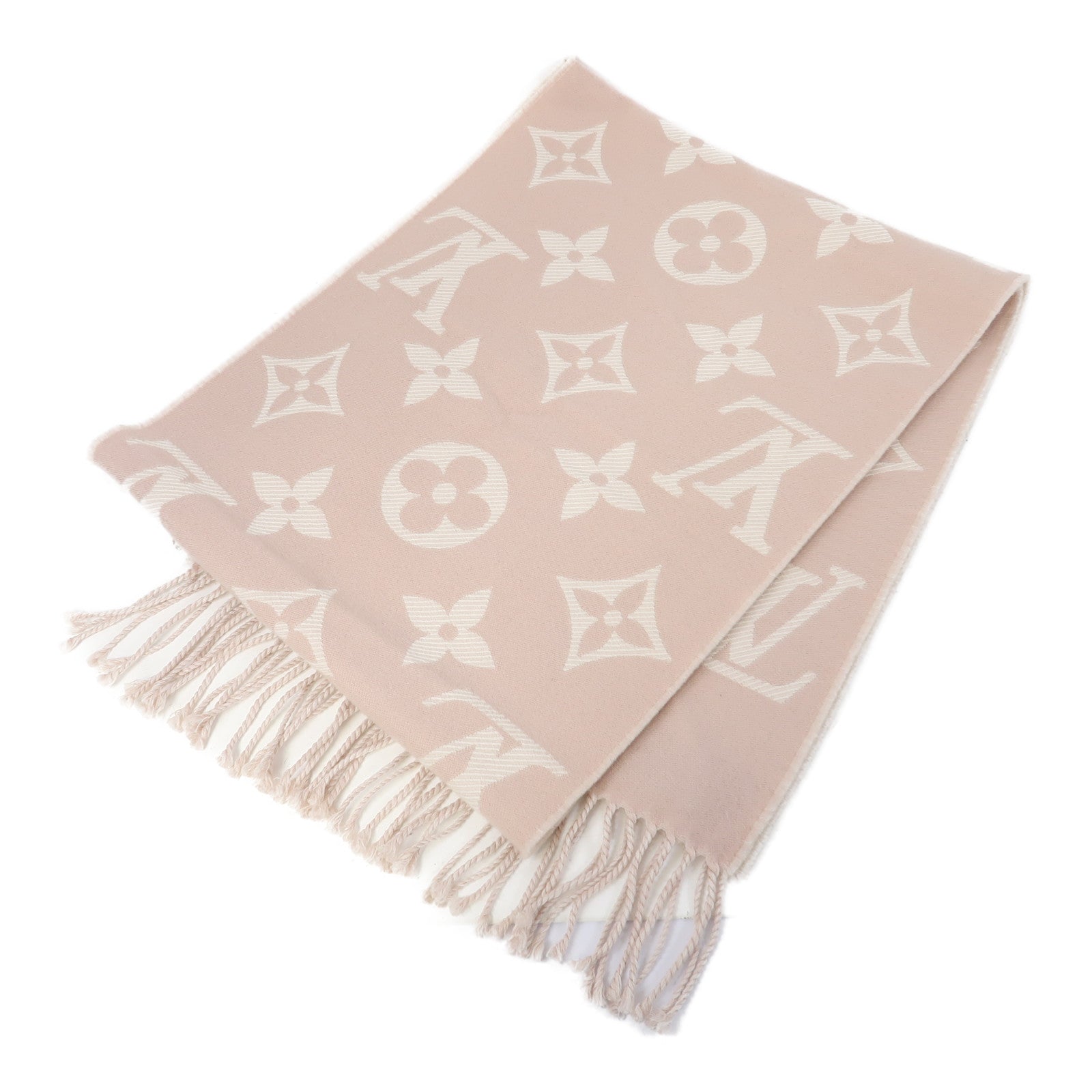 LOUIS VUITTON 羊毛Essential Scarf圍巾粉紅色