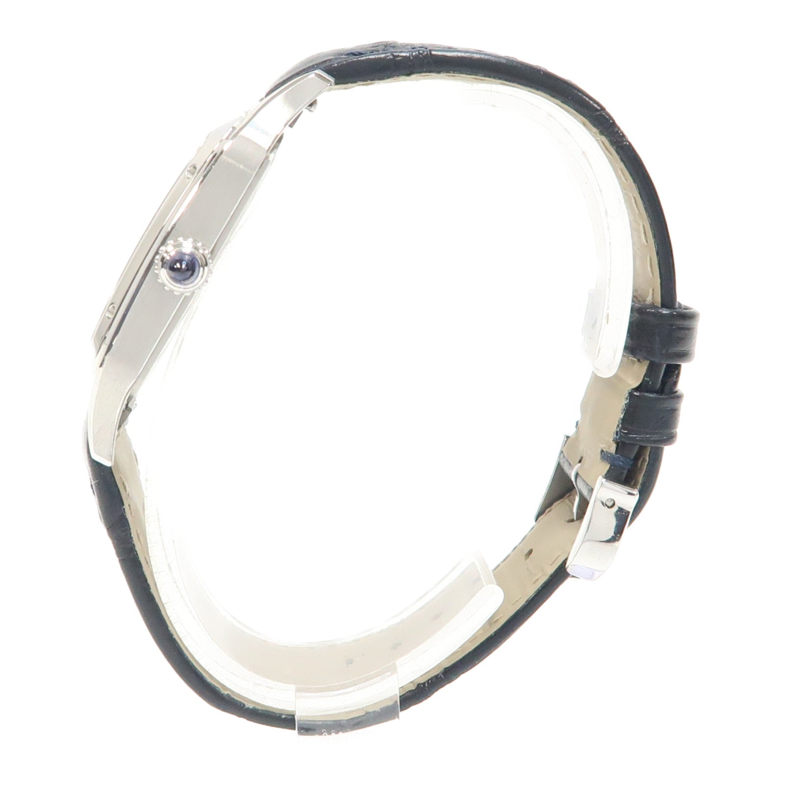 CARTIER Santos Dumont不鏽鋼手錶石英機芯銀色