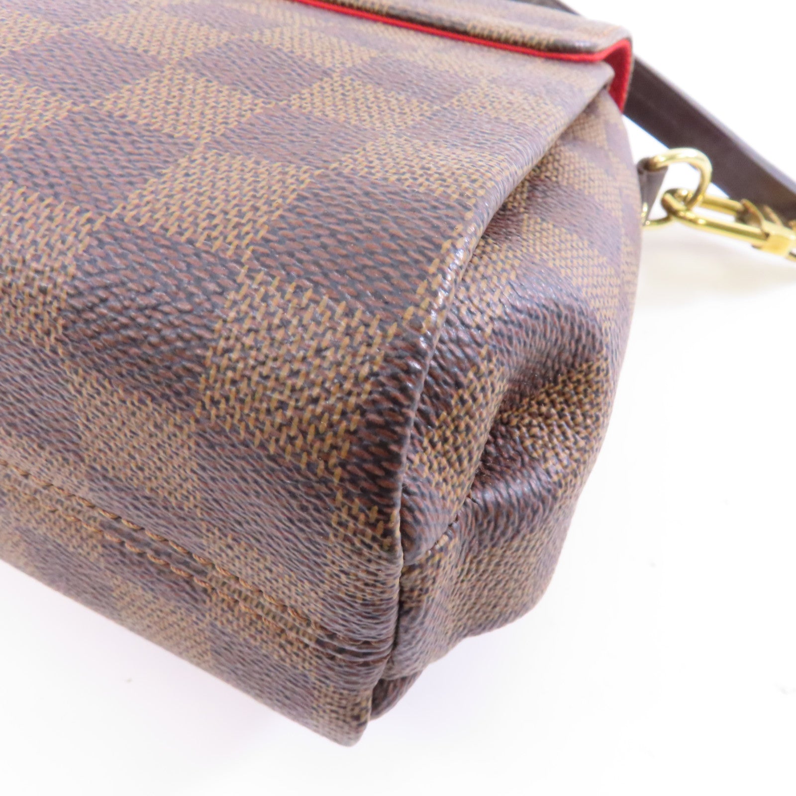 LOUIS VUITTON 【激減優惠】Damier Croisette金扣手挽肩背兩用袋棕色