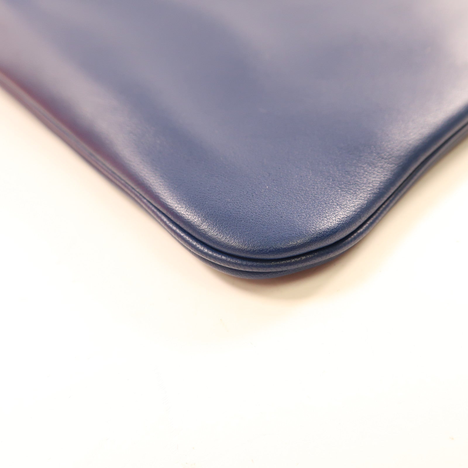 HERMES Swift皮革Aline Mini銀扣肩背袋深邃藍色