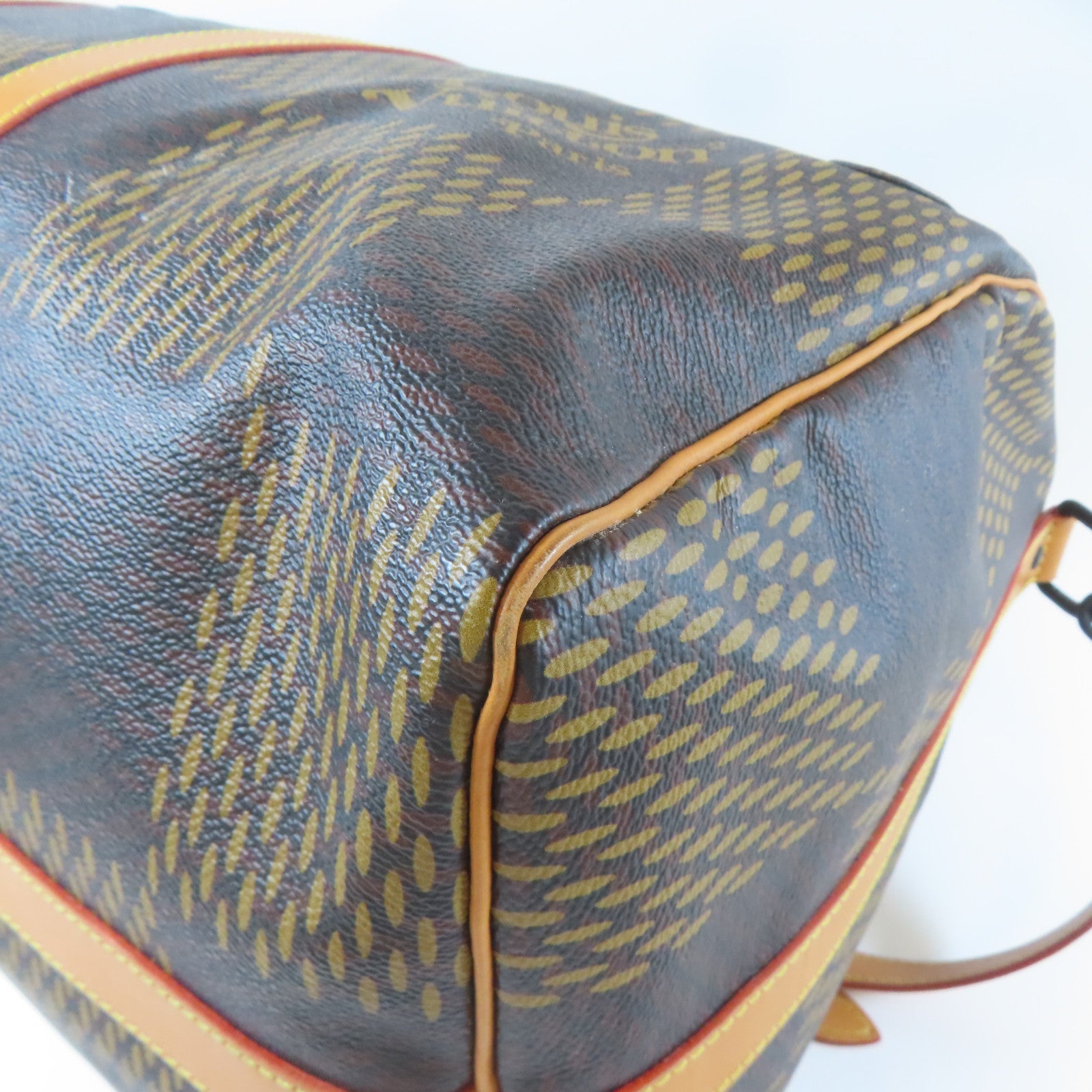 LOUIS VUITTON Monogram Keepall 50黑扣/銀扣手挽袋啡色