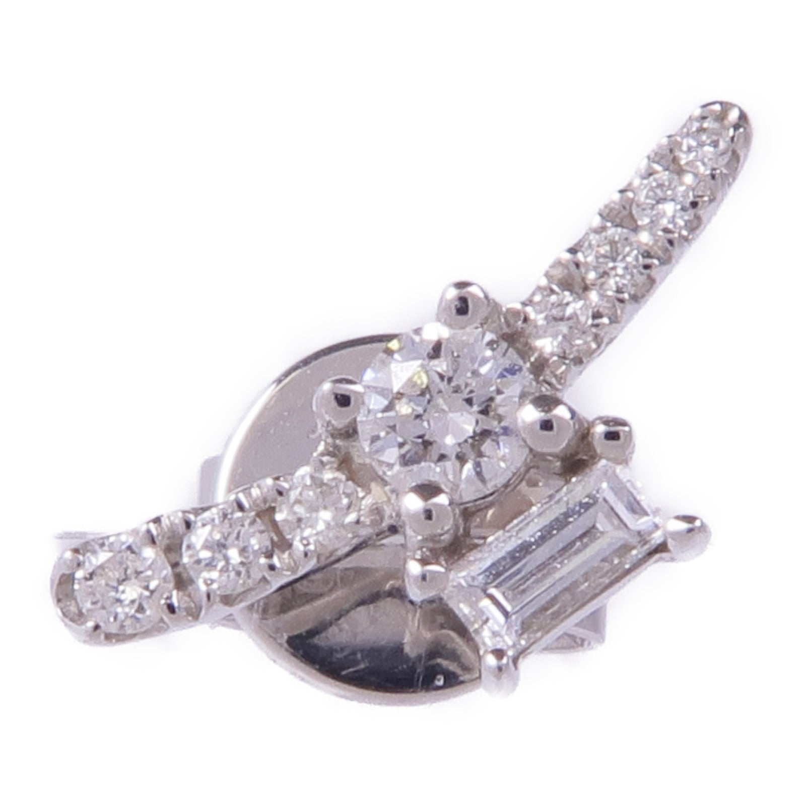JEWELRY 18K白金Single Diamond Earring鑽石耳環