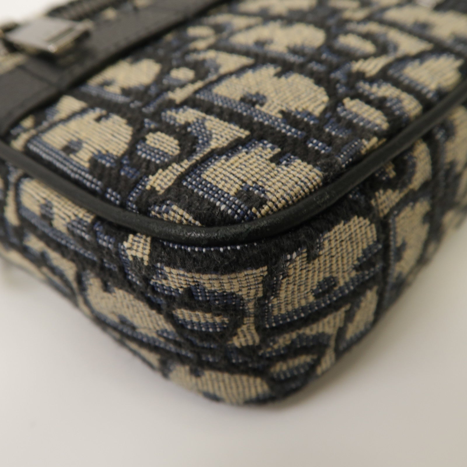 Dior 帆布Safari Mini Messenger銀扣肩背袋藍色