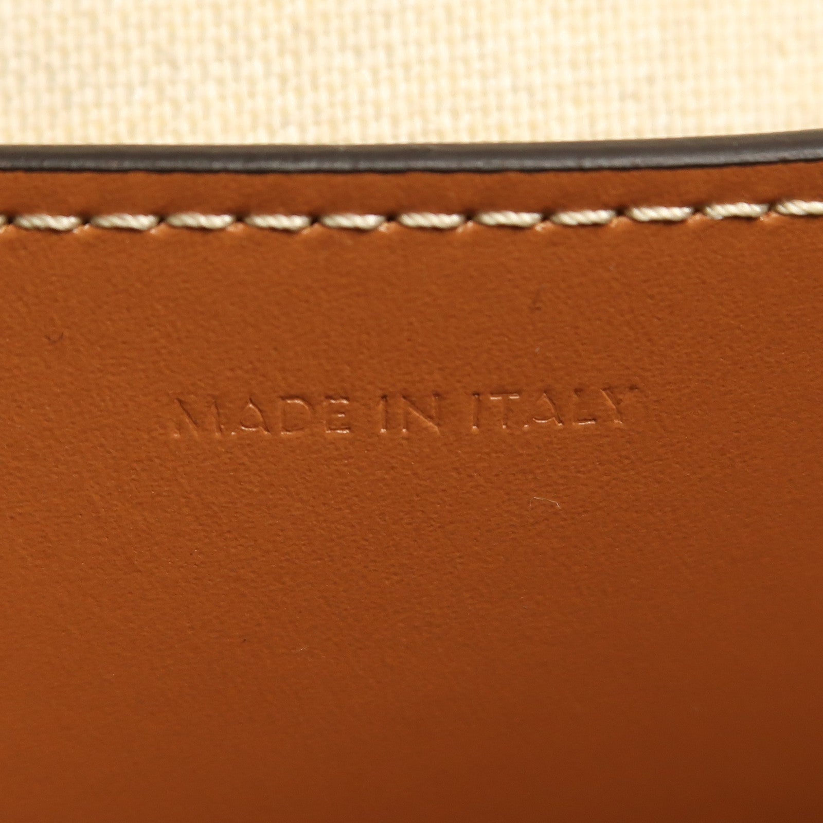 CELINE Raffia Bucket Cuir Triomphe金扣肩背袋