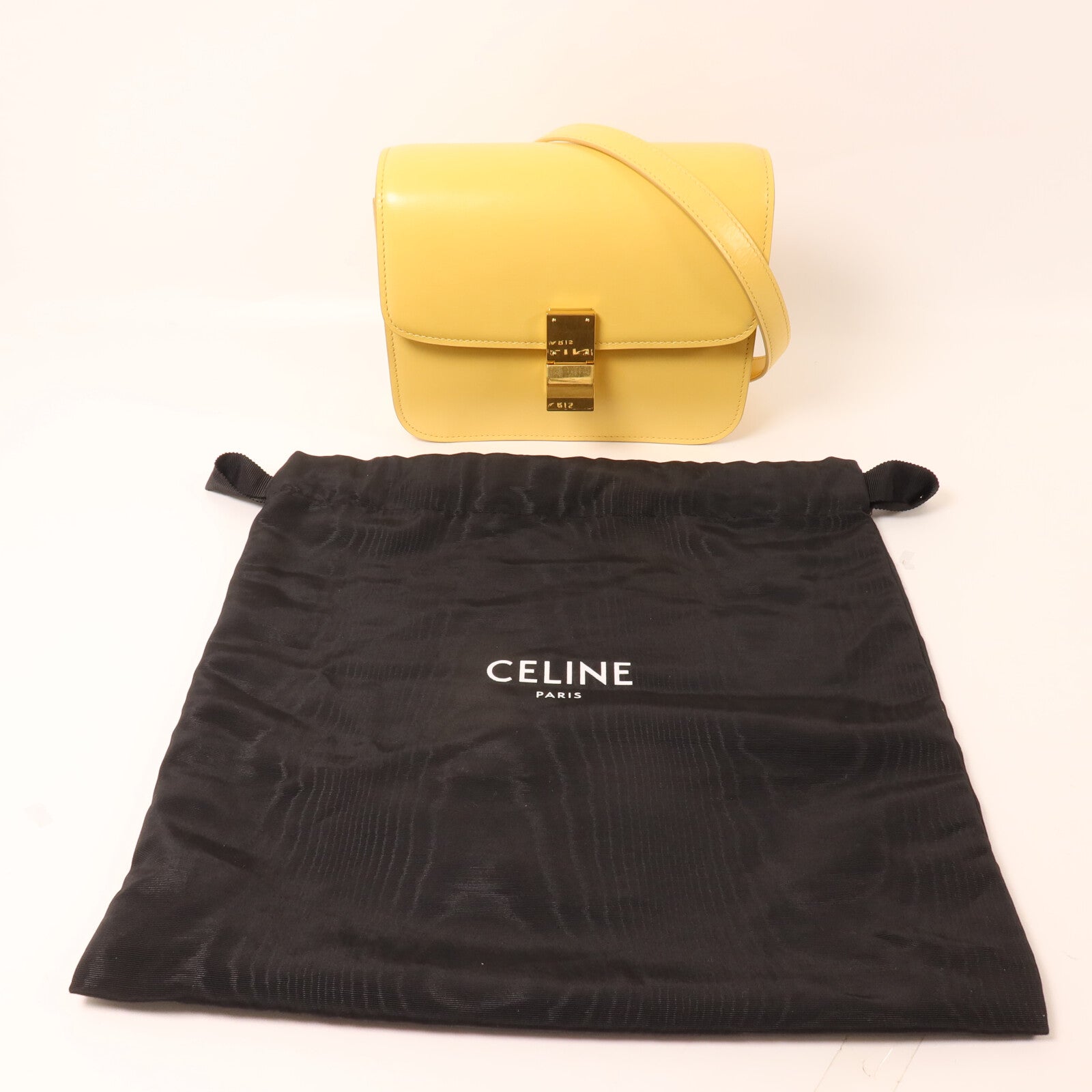 CELINE 牛皮皮革Teen Classic Box肩背袋