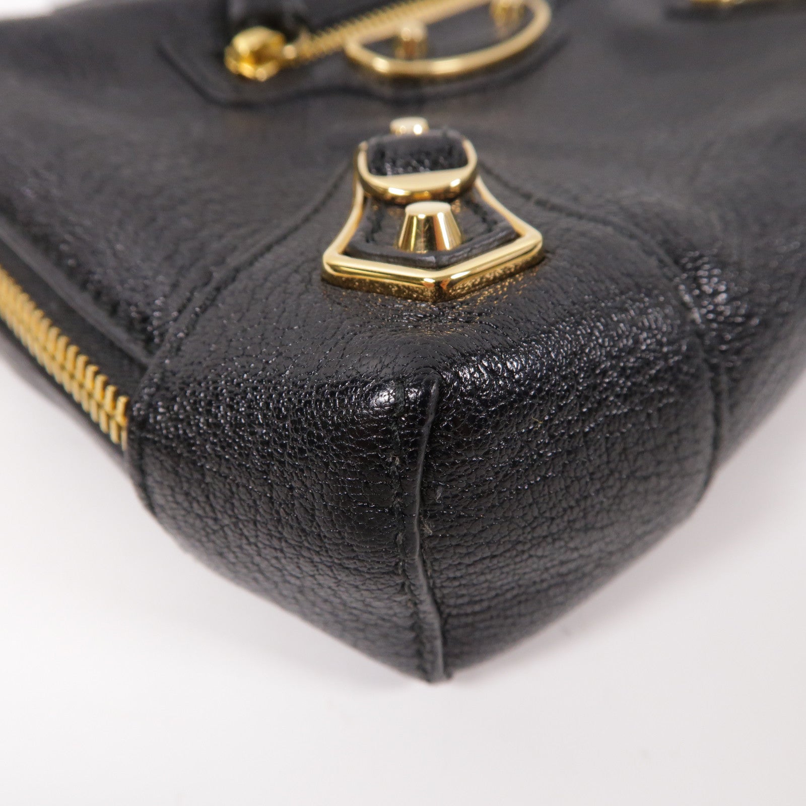 BALENCIAGA 【激減優惠】牛皮皮革Reporter金扣肩背袋黑色