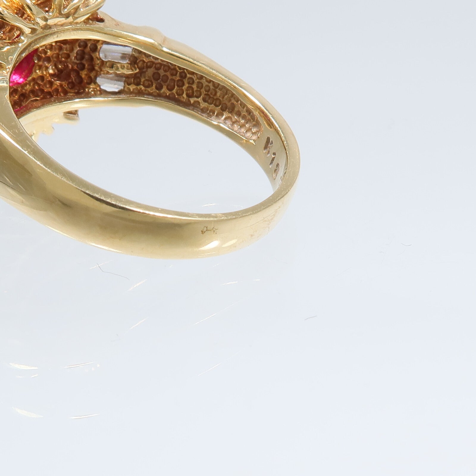 JEWELRY 18K黃金Ruby Diamond Ring紅寶石/鑽石戒指