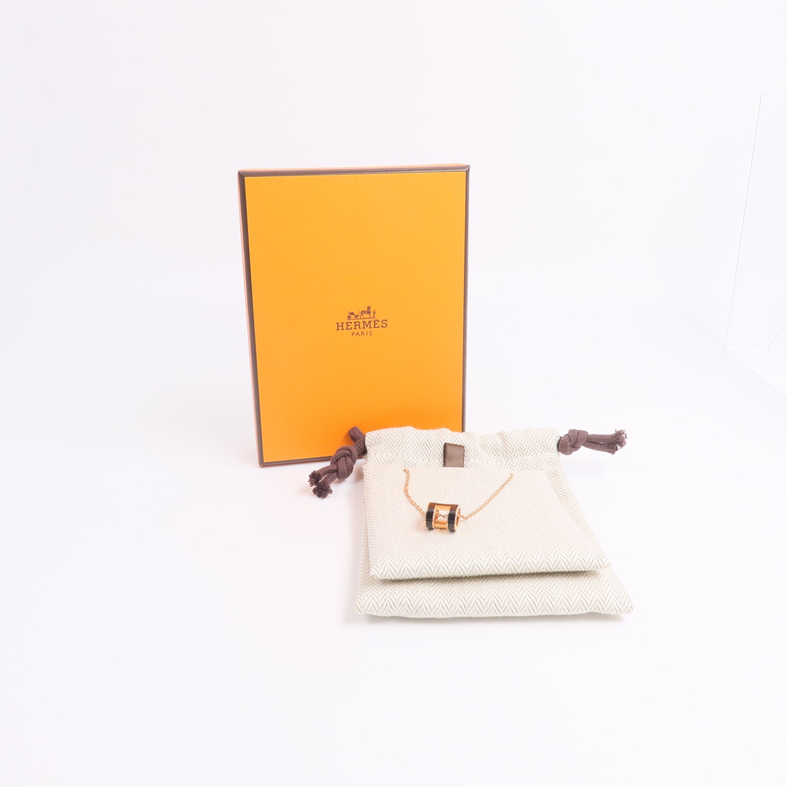 HERMES 金屬Pop H Necklace項鍊Noir
