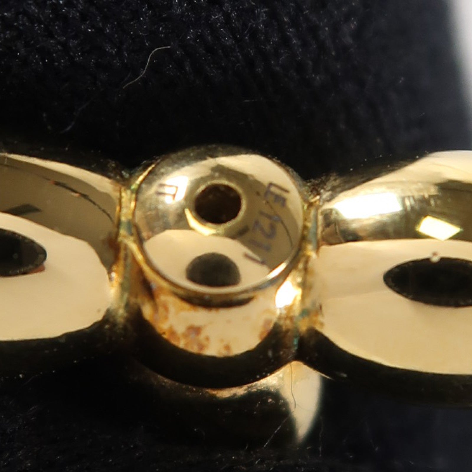 LOUIS VUITTON 金屬Earrings耳環金色/白色