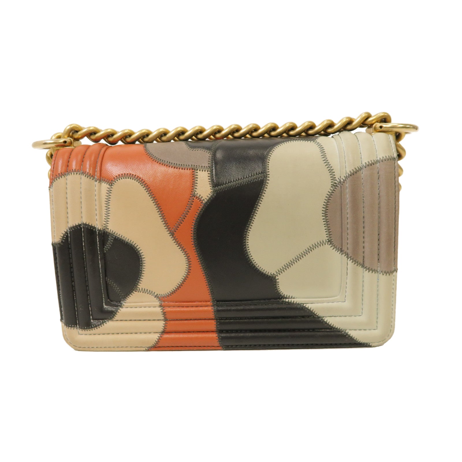 CHANEL 【激減優惠】牛皮皮革Boy 20金扣鏈帶肩背袋彩色