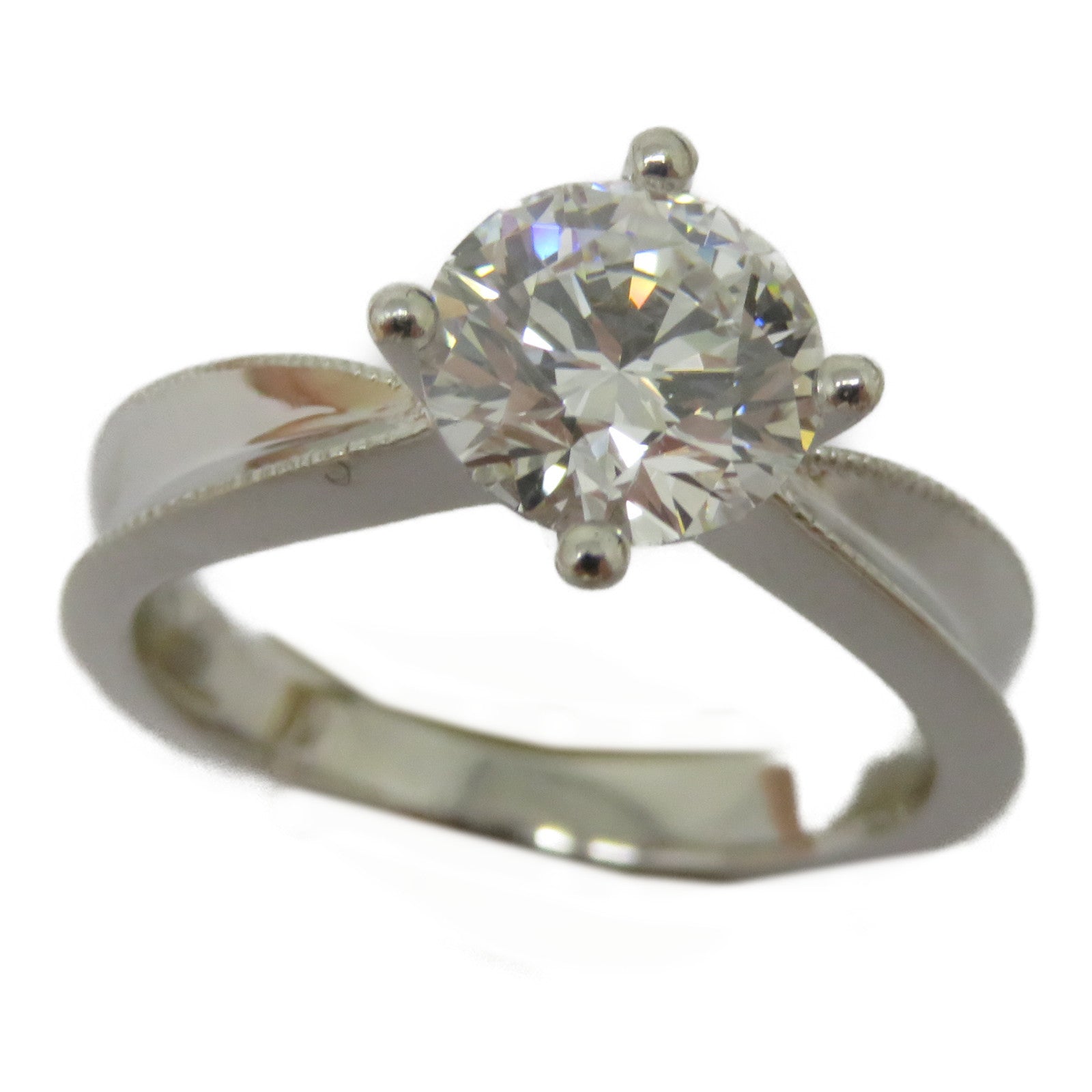 JEWELRY 【激減優惠】18K白金Diamond Ring 1.0ct鑽石戒指US#3.5