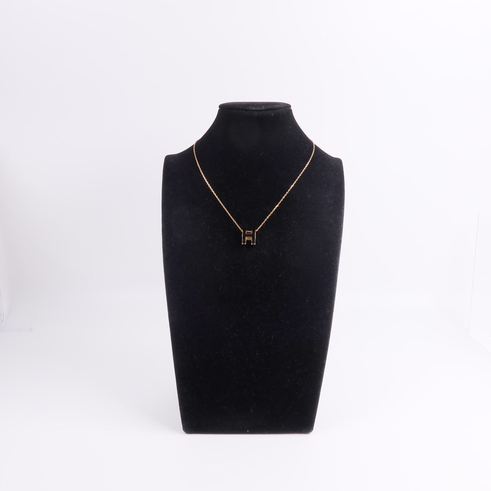 HERMES 金屬Pop H Necklace項鍊Noir