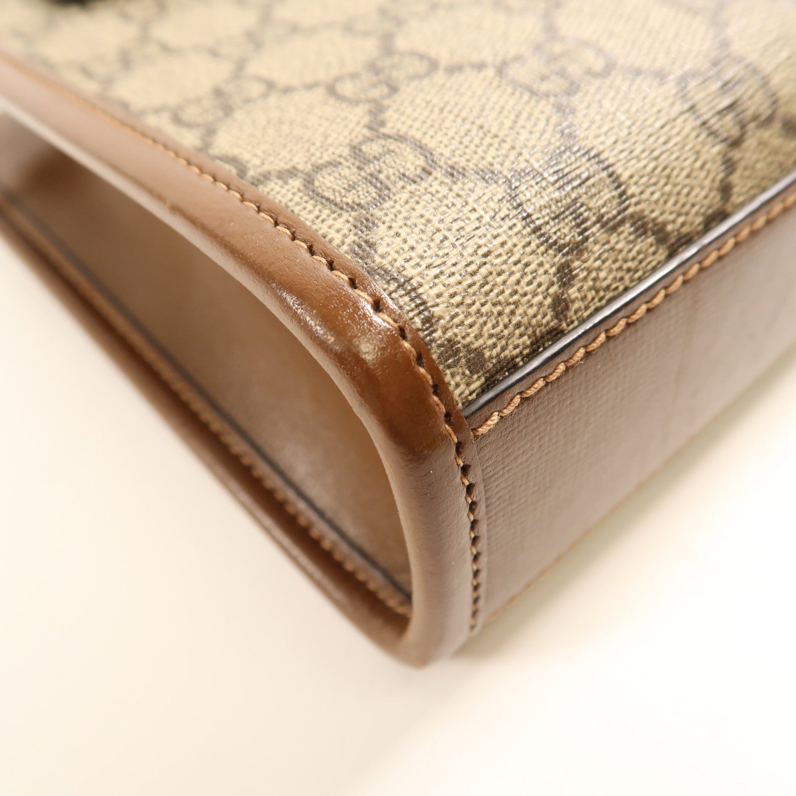 GUCCI 塗層帆布Interlocking G Mini Tote Bag金扣手挽肩背兩用袋