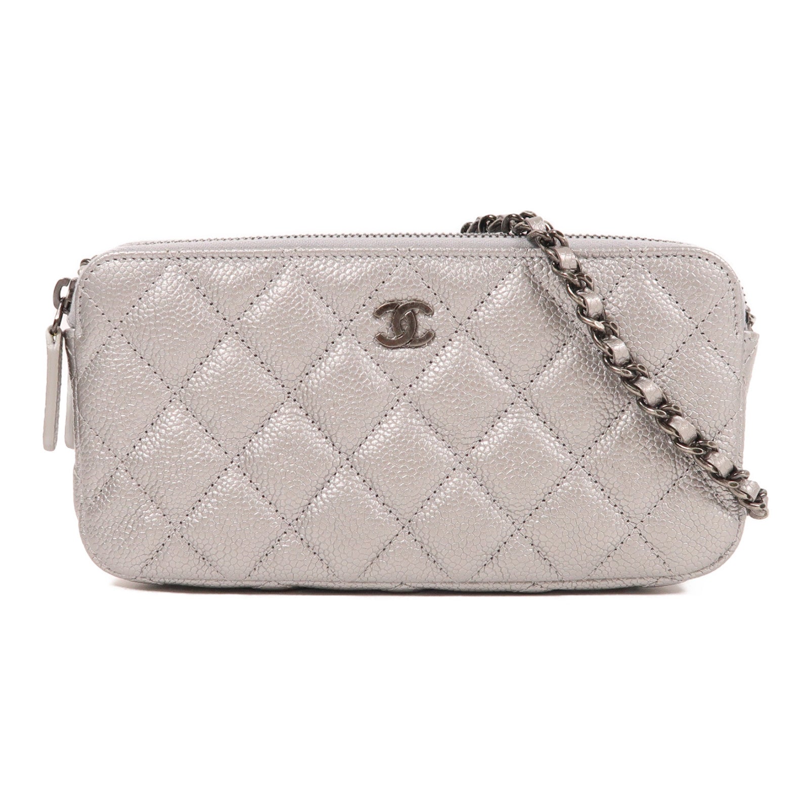 CHANEL 牛皮皮革Chain Shoulder鏈帶肩背袋