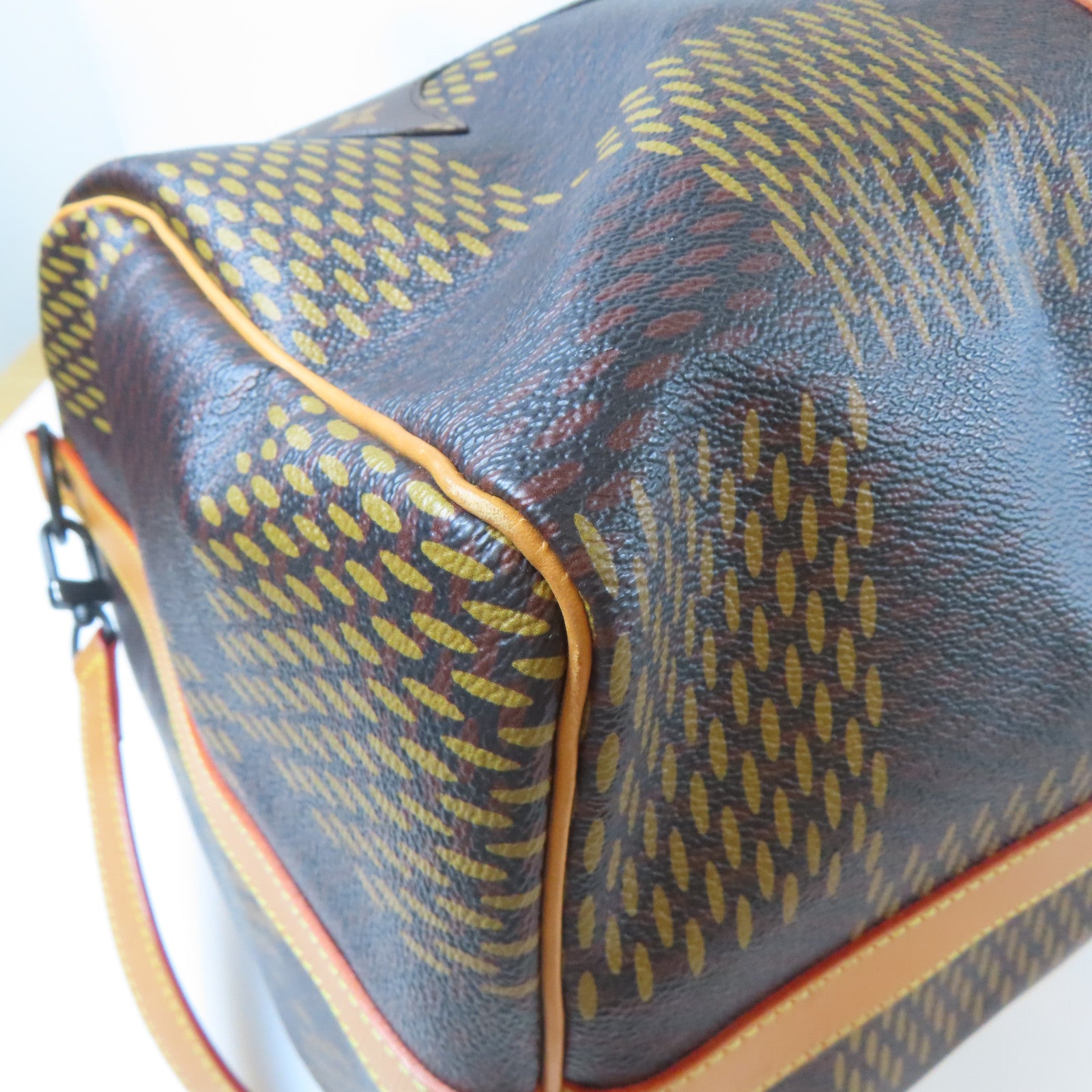 LOUIS VUITTON Monogram Keepall 50黑扣/銀扣手挽袋啡色