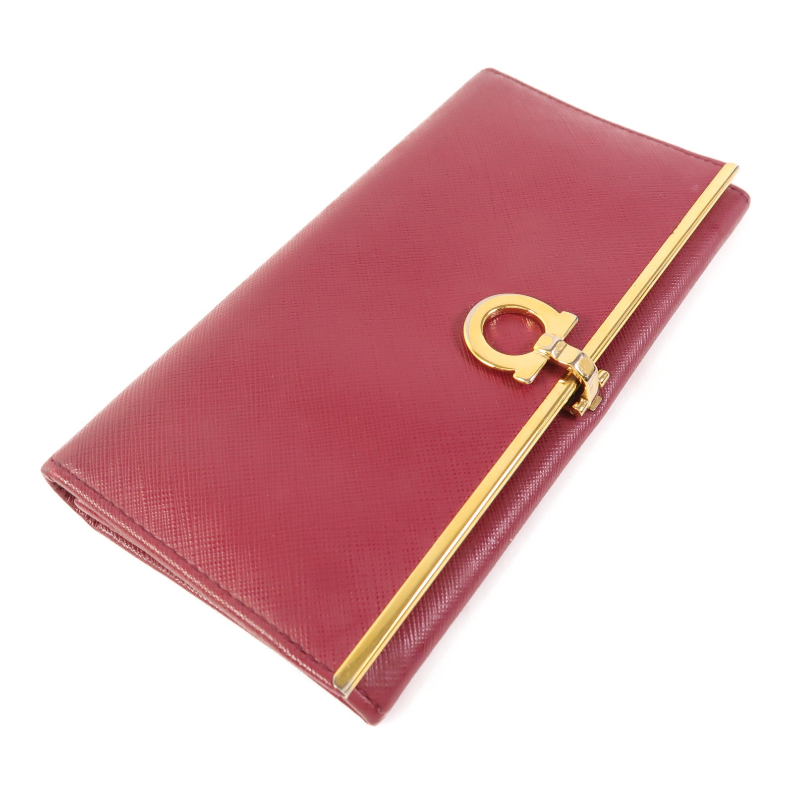 Salvatore Ferragamo 牛皮皮革Long Wallet金扣長錢包