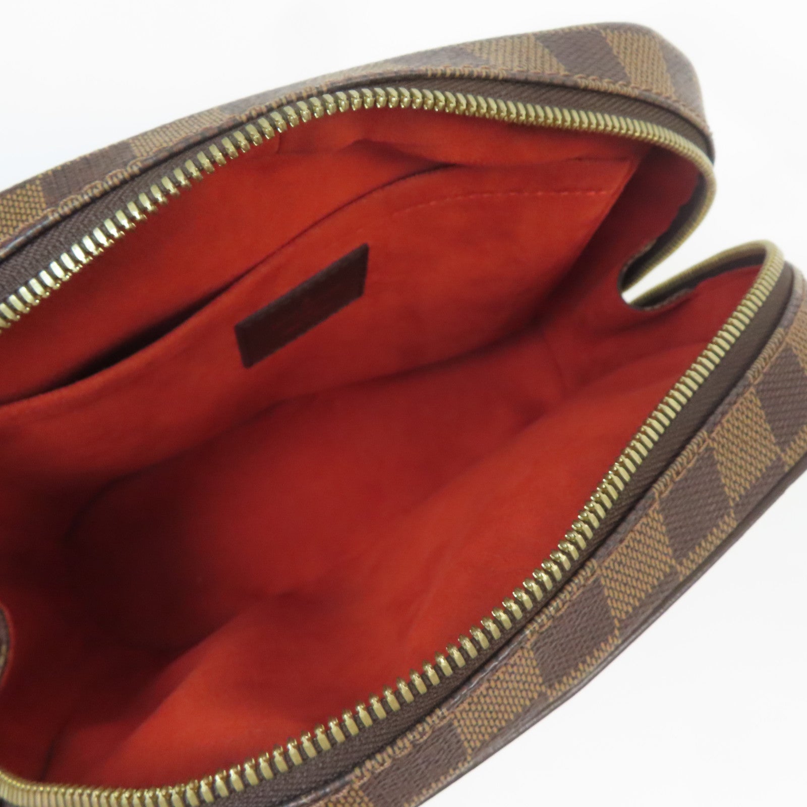 LOUIS VUITTON Damier Sarria Mini金扣手挽袋啡色
