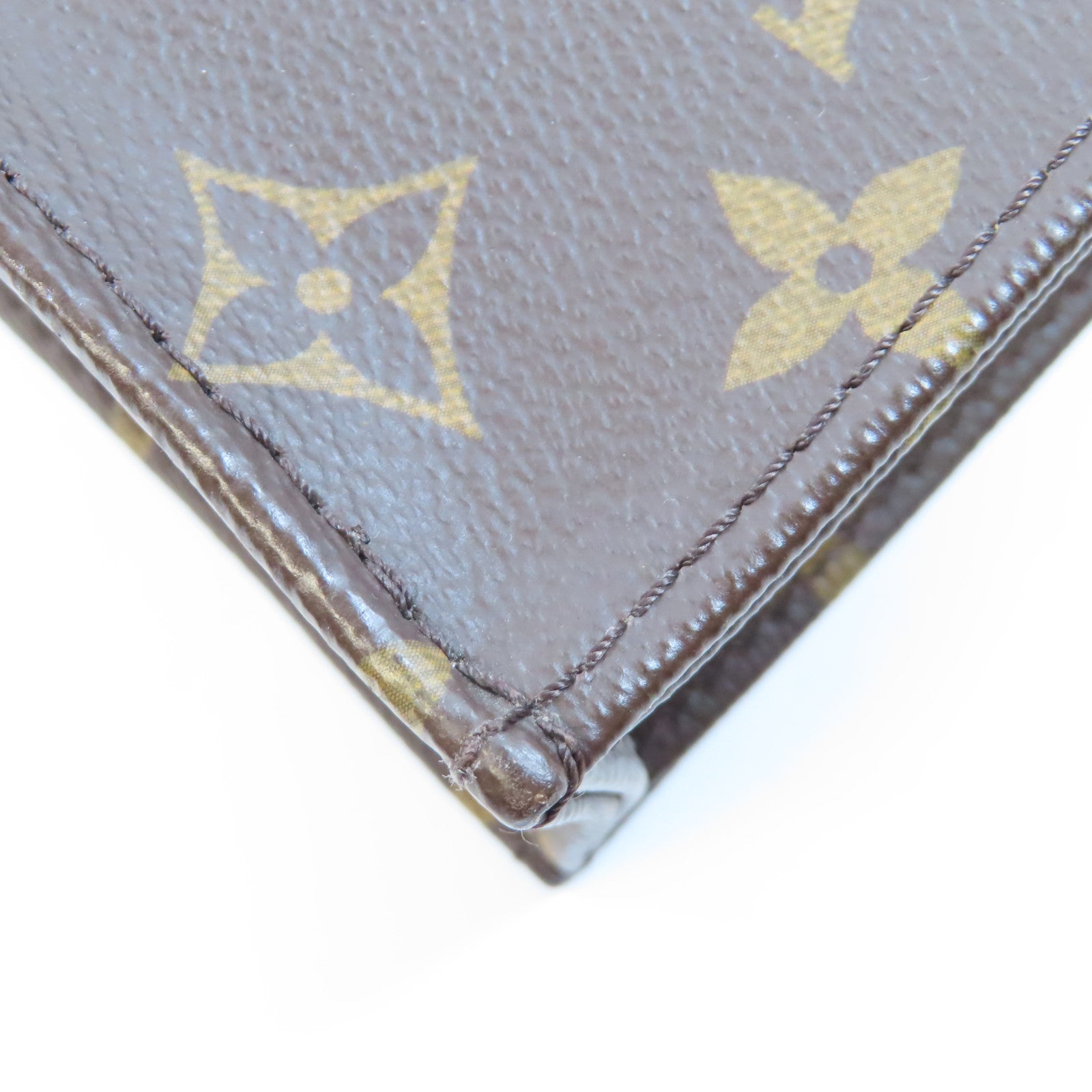 LOUIS VUITTON Monogram Petit Sac Plat金扣手挽肩背兩用袋棕色