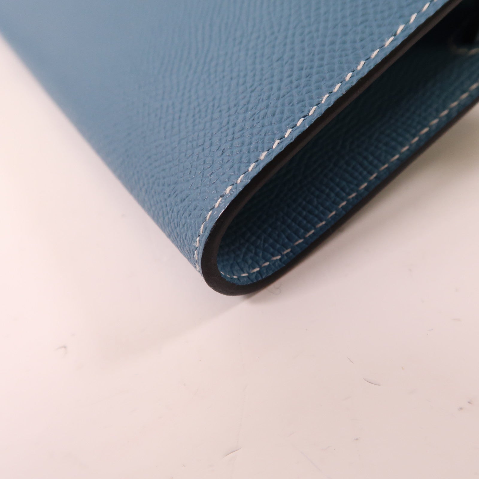 HERMES Epsom皮革Kelly To Go金扣肩背袋75 Bleu Jean/牛仔藍