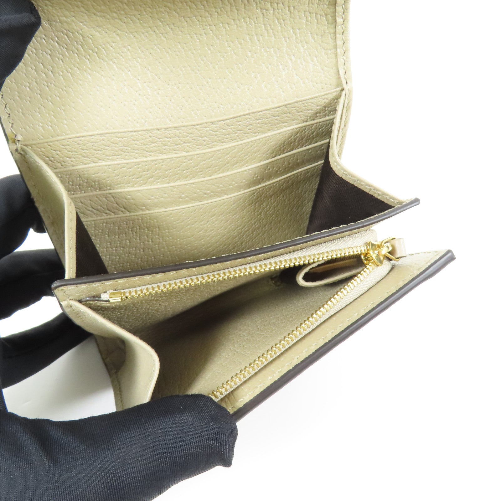 GUCCI 塗層帆布Ophidia Card Case Wallet金扣錢包