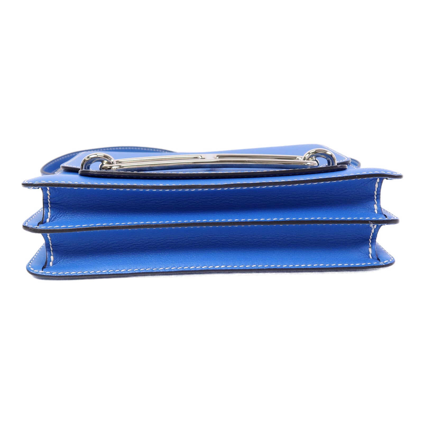 HERMES Evercolor皮革Roulis 23肩背袋Bleu Hydra