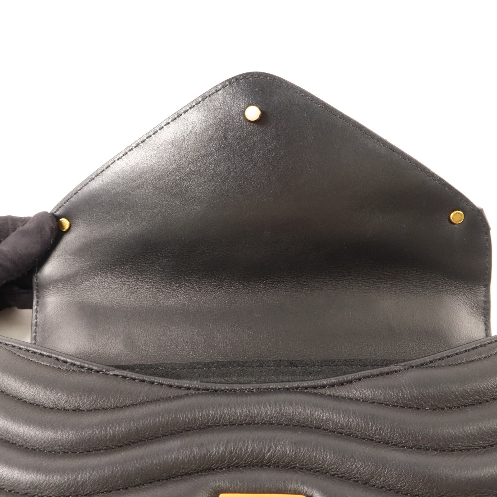 LOUIS VUITTON 牛皮皮革New Wave MM金扣鏈帶手挽肩背兩用袋