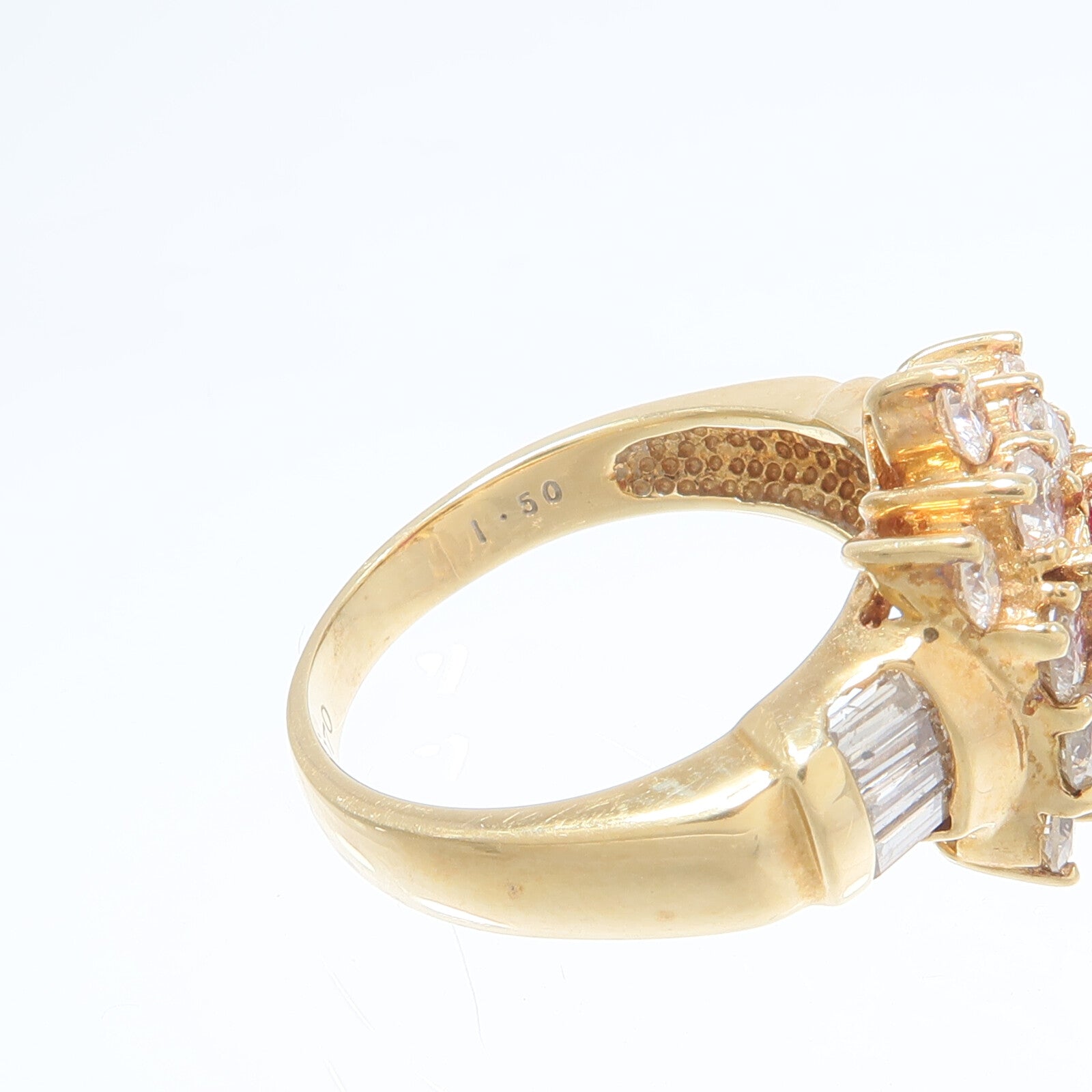 JEWELRY 18K黃金Ruby Diamond Ring紅寶石/鑽石戒指