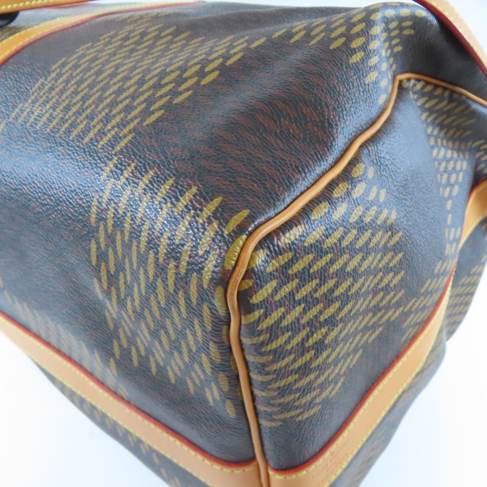 LOUIS VUITTON Monogram Keepall 50黑扣/銀扣手挽袋啡色