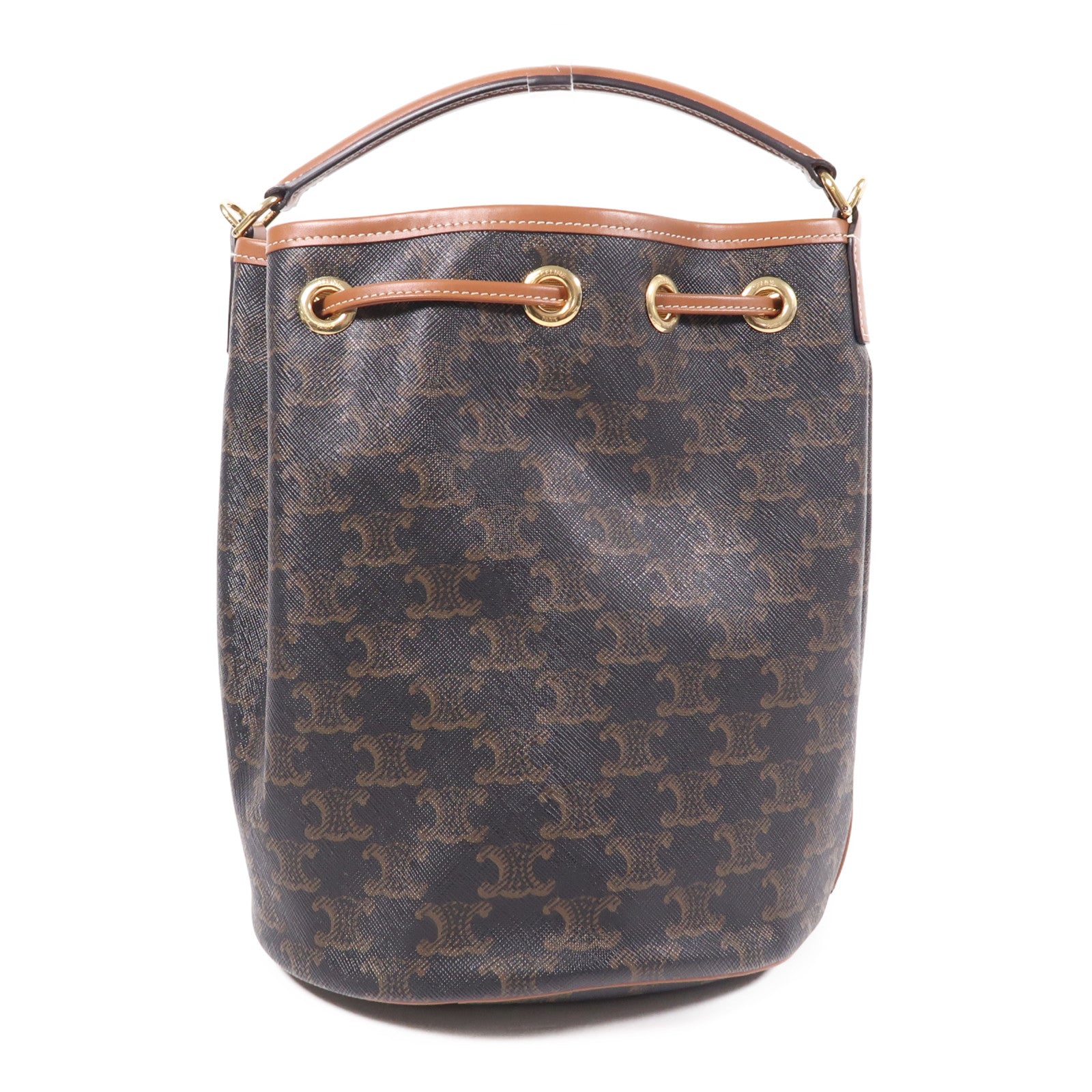 CELINE 塗層帆布Clara Bag金扣手挽肩背兩用袋
