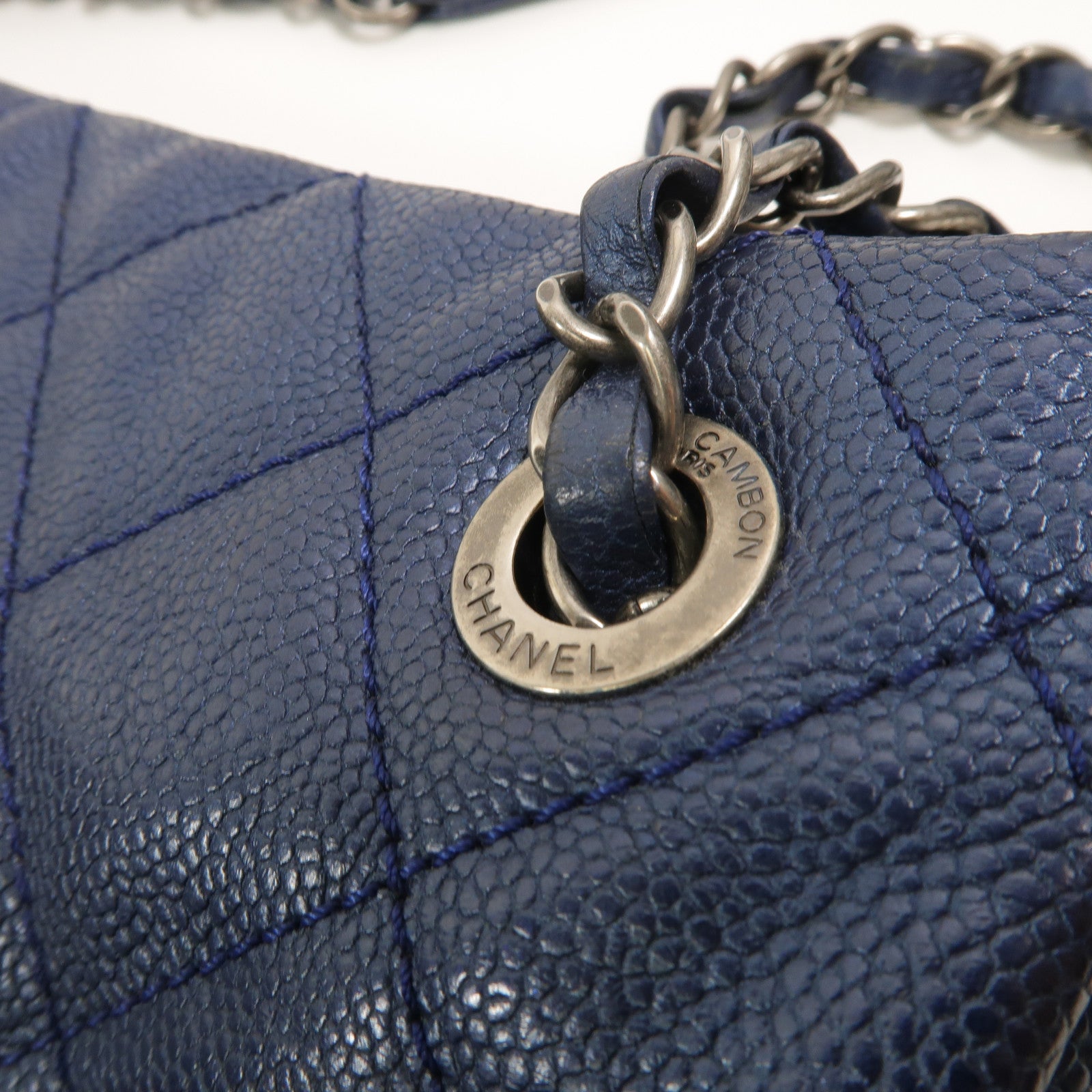 CHANEL 牛皮皮革Chain Shoulder鏈帶肩背袋
