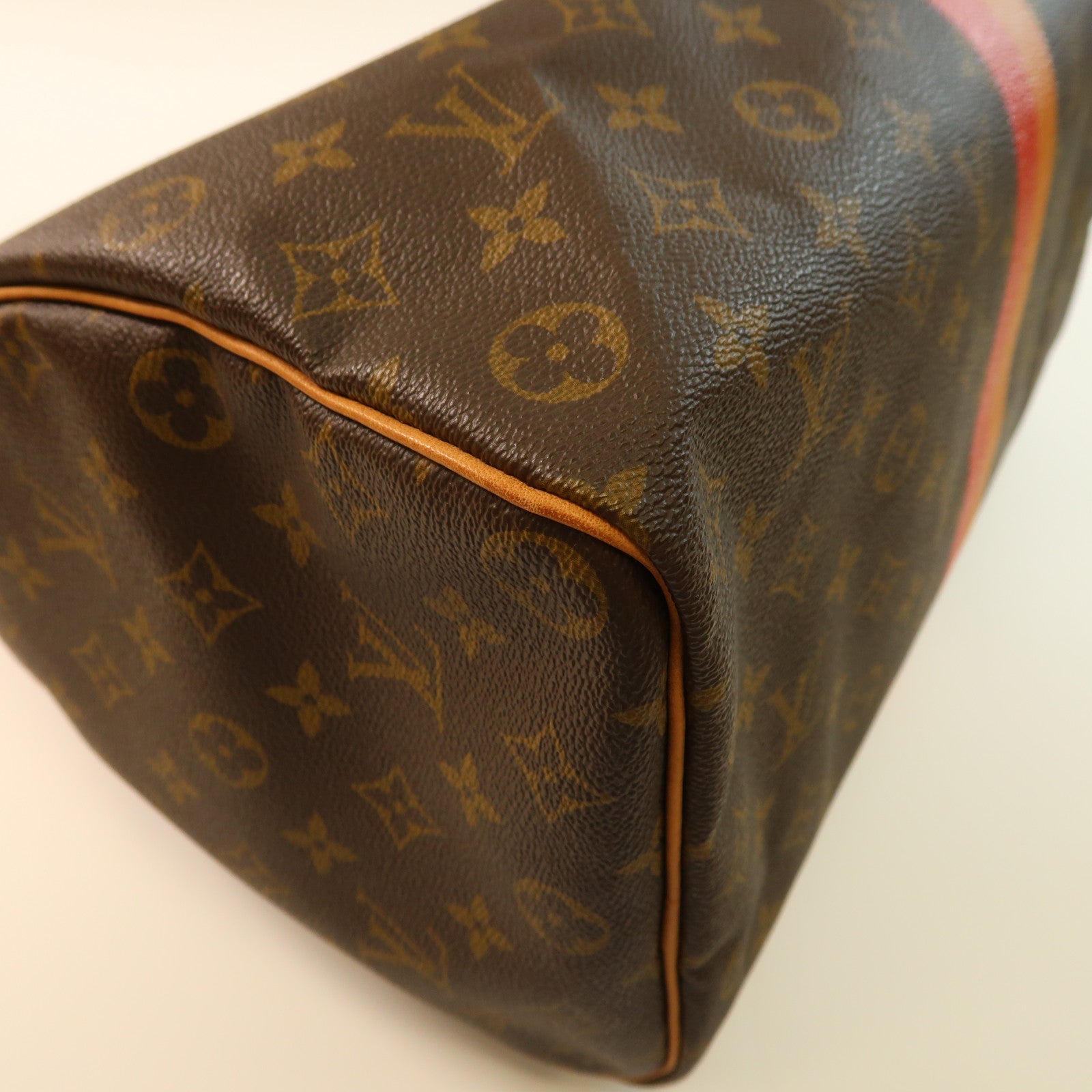 LOUIS VUITTON Monogram Speedy 35金扣手挽袋啡色