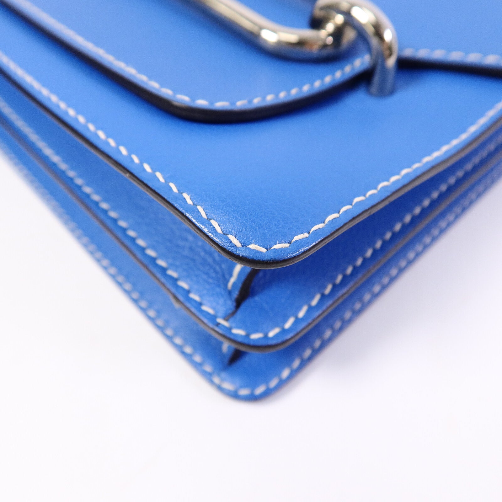 HERMES Evercolor皮革Roulis 23肩背袋Bleu Hydra