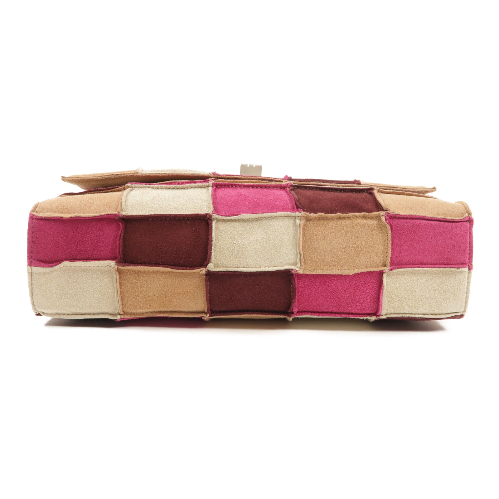CHANEL CC SHW 2.55 Chain Shoulder Bag Suede Multicolor