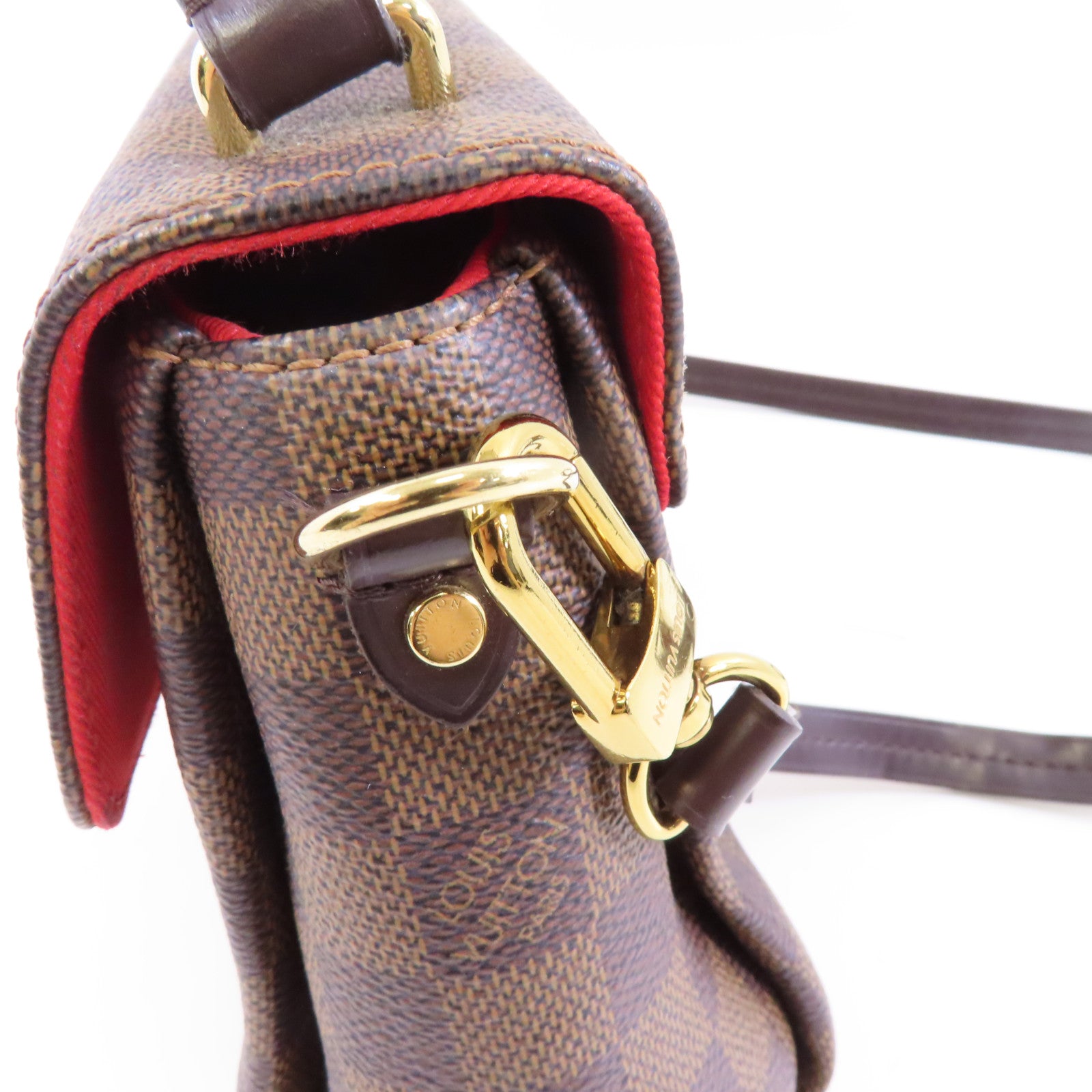 LOUIS VUITTON 【激減優惠】Damier Croisette金扣手挽肩背兩用袋棕色