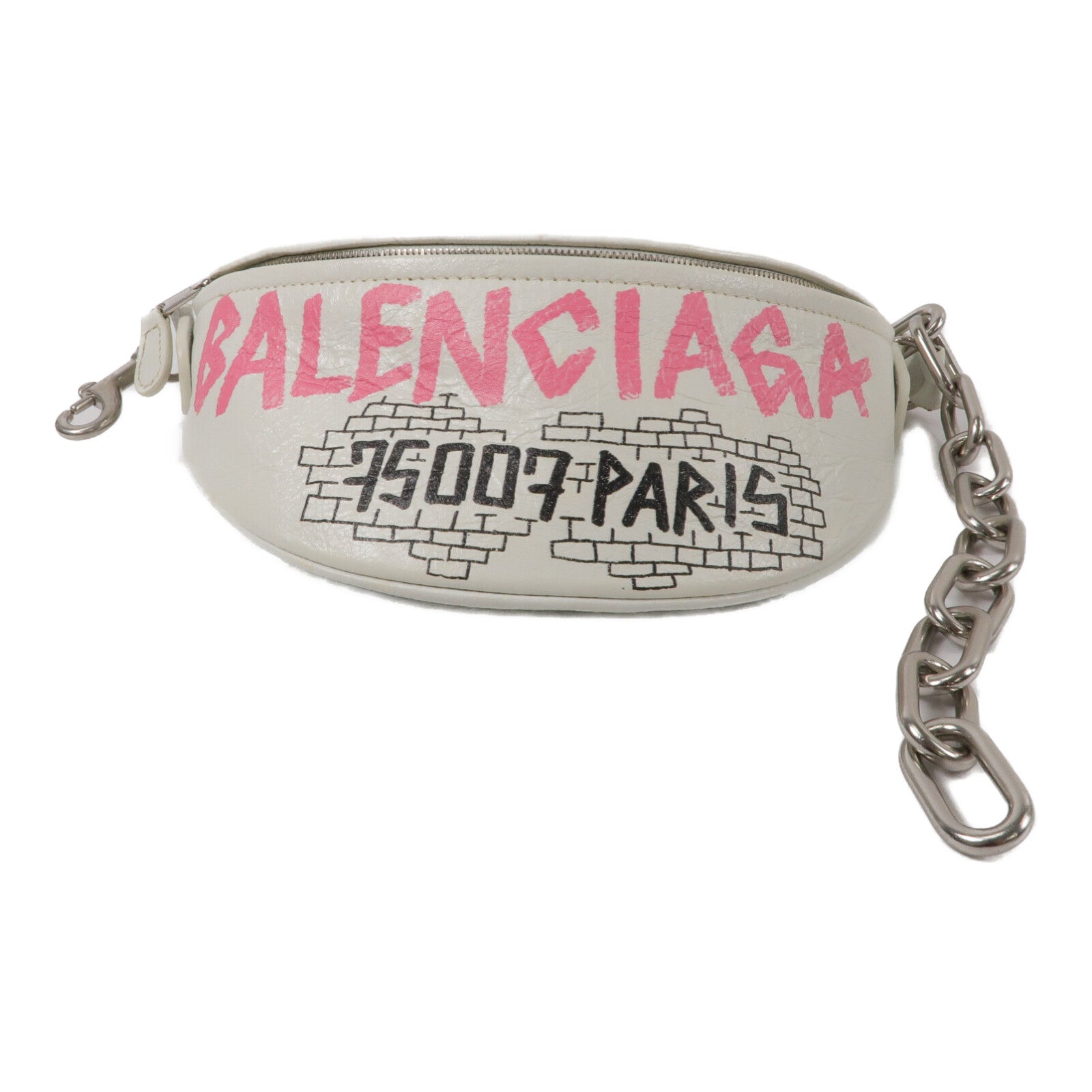 BALENCIAGA 牛皮皮革Souvenir Graffiti Belt Bag腰包